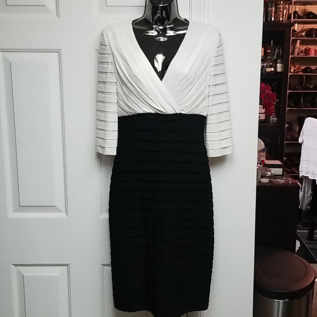 Adrianna Papell Tiered Career Dress Or Night Out